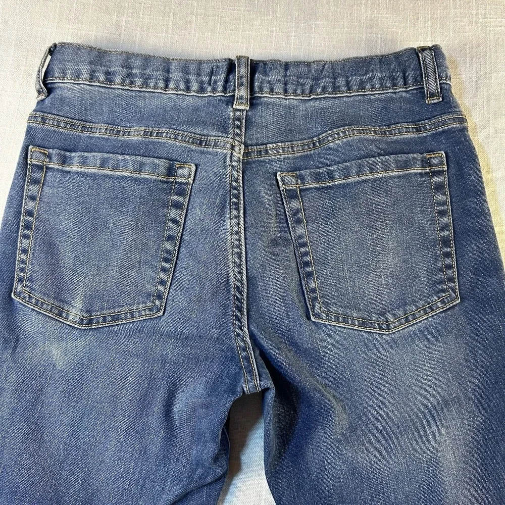 Old Navy Skinny Jeans Boys Size 16 Distressed Adjustable Waist Light Wash‎ Denim